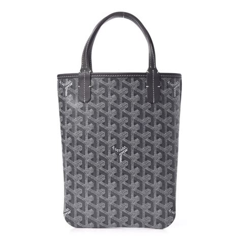 GOYARD Goyardine Poitiers Tote Gray 298714 .